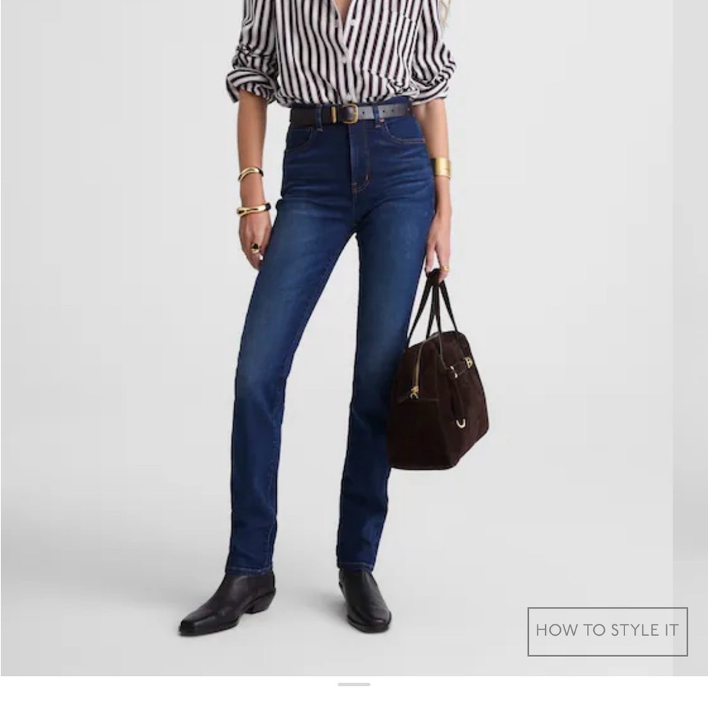 NWT! Madewell The Pencil Jean in Deep Indigo size 25P